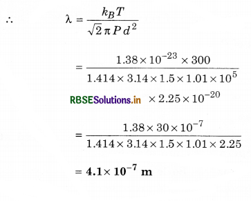 RBSE Class 11 Physics Important Questions Chapter 13 Kinetic Theory 54