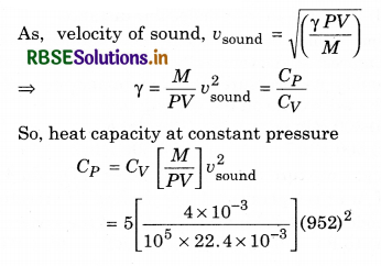 RBSE Class 11 Physics Important Questions Chapter 13 Kinetic Theory 64