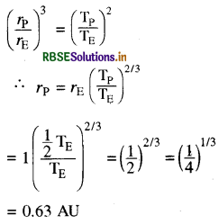 RBSE Solutions for Class 11 Physics Chapter 8 गुरुत्वाकर्षण 1