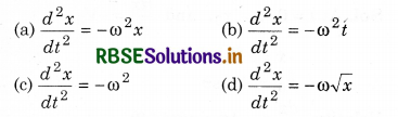 RBSE Class 11 Physics Important Questions Chapter 14 Oscillations 1