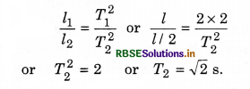 RBSE Class 11 Physics Important Questions Chapter 14 Oscillations 4