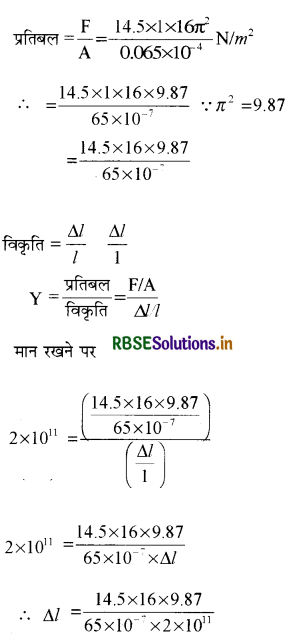 RBSE Solutions for Class 11 Physics Chapter 9 ठोसों के यांत्रिक गुण 16