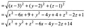 RBSE Class 11 Maths Important Questions Chapter 12 Introduction to three Dimensional Geometry 12