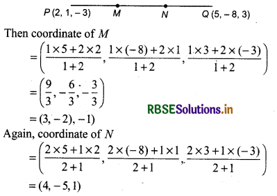 RBSE Class 11 Maths Important Questions Chapter 12 Introduction to three Dimensional Geometry 13