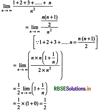 RBSE Class 11 Maths Important Questions Chapter 13 Limits and Derivatives 11