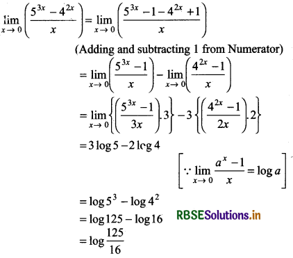 RBSE Class 11 Maths Important Questions Chapter 13 Limits and Derivatives 6