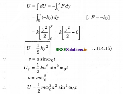 RBSE Class 11 Physics Important Questions Chapter 14 Oscillations 16