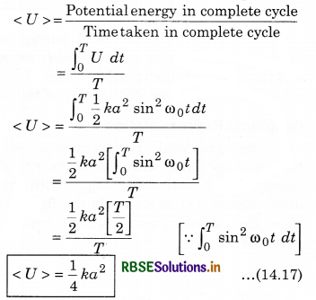 RBSE Class 11 Physics Important Questions Chapter 14 Oscillations 17