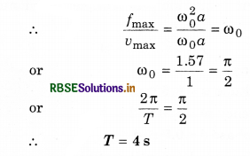 RBSE Class 11 Physics Important Questions Chapter 14 Oscillations 25
