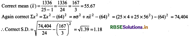 RBSE Class 11 Maths Important Questions Chapter 15 Statistics 10