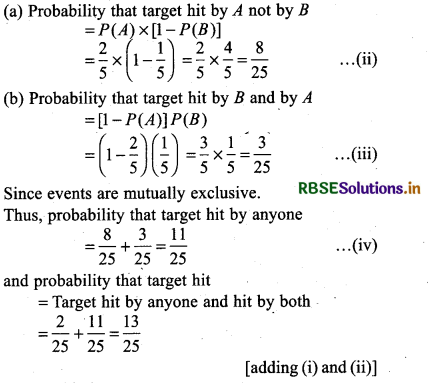 RBSE Class 11 Maths Important Questions Chapter 16 Probability 2