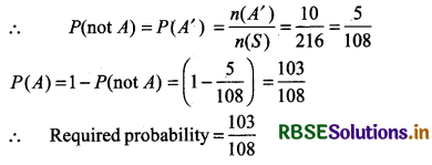 RBSE Class 11 Maths Important Questions Chapter 16 Probability 3
