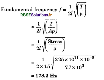 RBSE Class 11 Physics Important Questions Chapter 15 Waves 61