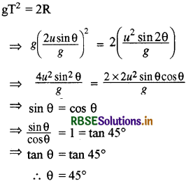 RBSE Class 11 Physics Important Questions Chapter 4 समतल में गति 16
