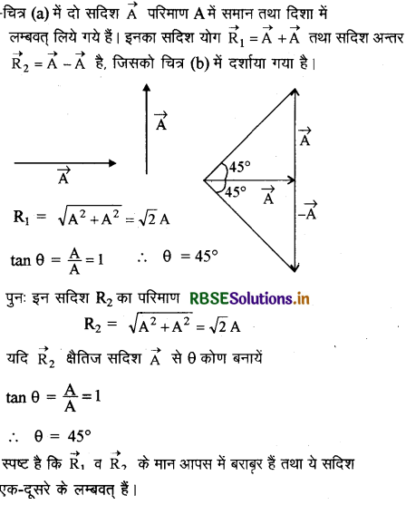 RBSE Class 11 Physics Important Questions Chapter 4 समतल में गति 21