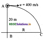 RBSE Class 11 Physics Important Questions Chapter 4 समतल में गति 25