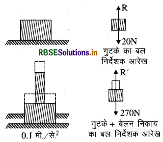 RBSE Class 11 Physics Important Questions Chapter 5 गति के नियम 13