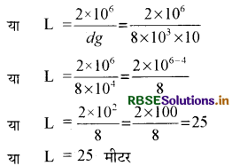 RBSE Class 11 Physics Important Questions Chapter 9 ठोसों के यांत्रिक गुण 25