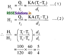 RBSE Class 11 Physics Important Questions Chapter 11 द्रव्य के तापीय गुण 10