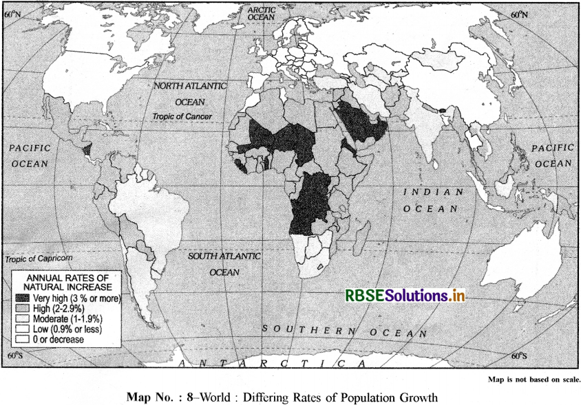 Class 8 Hamara Rajasthan Map Related Questions in English 8